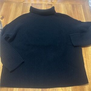 Naadam black wool cashmere turtleneck